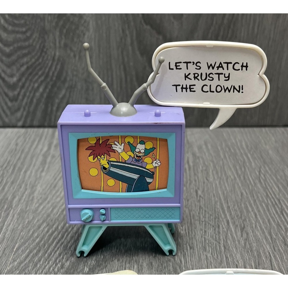 Vintage 1990 The Simpsons TV Speech Bubble Set Talk Box Playset Twentieth Fox - Picture 3 of 10